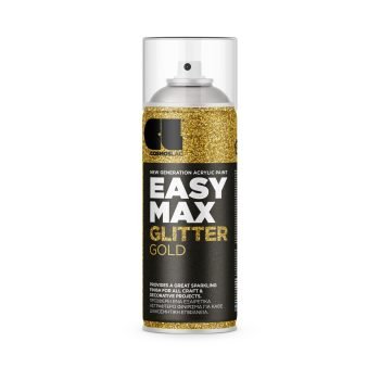 Aerosool-lakk EASY MAX - GLITTER GOLD 400ml