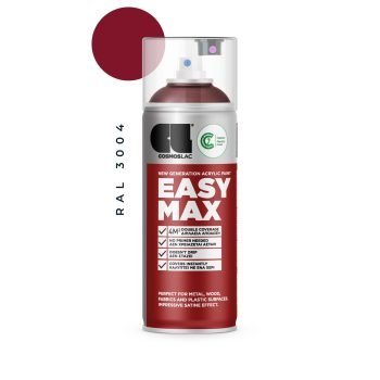 Aerosoolvärv EASY MAX, Satiin - RAL 3004 PURPLE RED 400ml