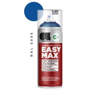 Aerosoolvärv EASY MAX, Satiin - RAL 5005 DARK BLUE 400ml