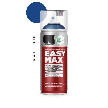 Aerosoolvärv EASY MAX, Satiin - RAL 5010 GENTIAN BLUE 400ml