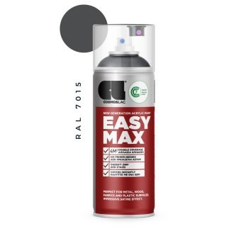 Aerosoolvärv EASY MAX, Satiin - RAL 7015 DARK GREY 400ml