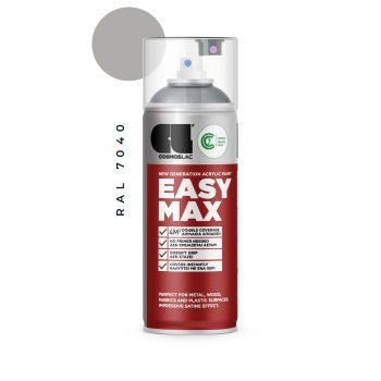 Aerosoolvärv EASY MAX, Satiin - RAL 7040 GREY 400ml