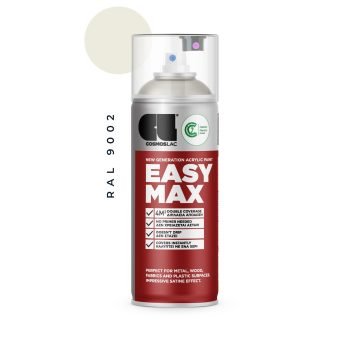 Aerosoolvärv EASY MAX, Satiin - RAL 9002 GREY WHITE 400ml