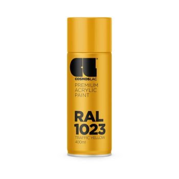 Aerosoolvärv RAL 1023 TRAFFIC YELLOW, Läikiv, 400ml