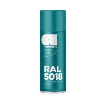 Aerosoolvärv RAL 5018 TURQUOISE BLUE, Läikiv, 400ml