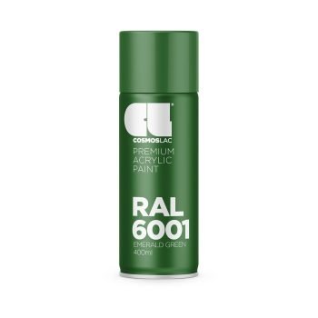 Aerosoolvärv RAL 6001 EMERALD GREEN, Läikiv, 400ml