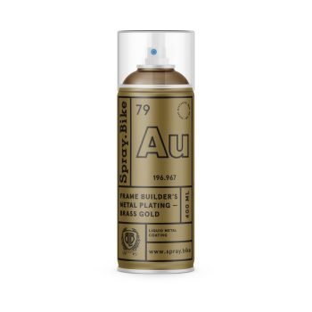 SPRAY.BIKE Aerosoolvärv, kuldne FRAME & BUILDER'S METAL PLATING - BRASS GOLD 400ml